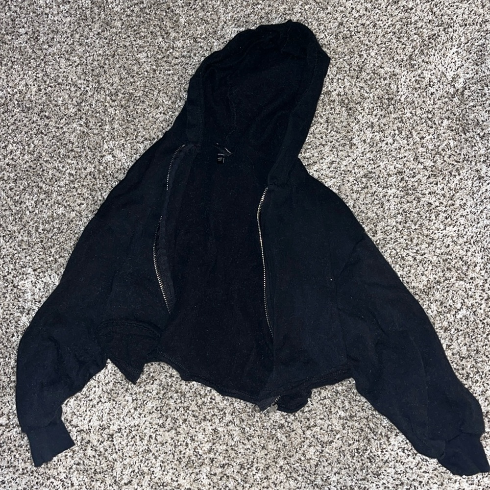 Black zip up hoodie